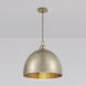 Arrco 3 Light 18 inch Antique Silver Leaf Indoor Pendant Ceiling Light
